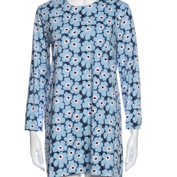 Marimekko Floral Mini Dress Size Small - Picture 3 of 6